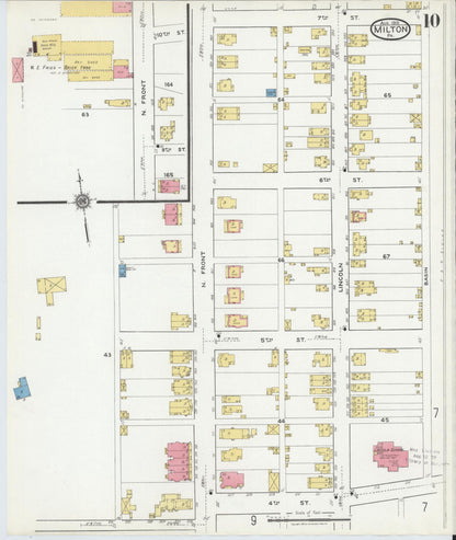Sanborn Fire Insurance Map from Milton, Northumberland County, Pennsylvania (1918), Sheet #0010 - Complete Map Set gallery image, historic Sanborn map, vintage wall art, Pennsylvania Pennsylvania