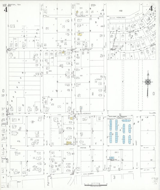 Sanborn Fire Insurance Map from New Boston, Bowie County, Texas (1952), Sheet #0004 - Historic Sanborn Fire Insurance Map Print, vintage old map wall art, antique decor, genealogy gift, Texas Texas map