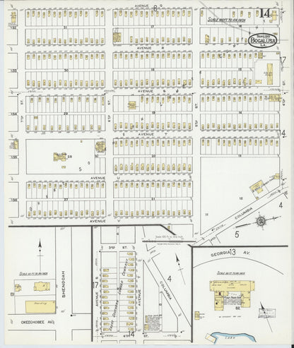 Sanborn Fire Insurance Map from Bogalusa, Washington Parish, Louisiana (1919), Sheet #0014 - Complete Map Set gallery image, historic Sanborn map, vintage wall art, Louisiana Louisiana