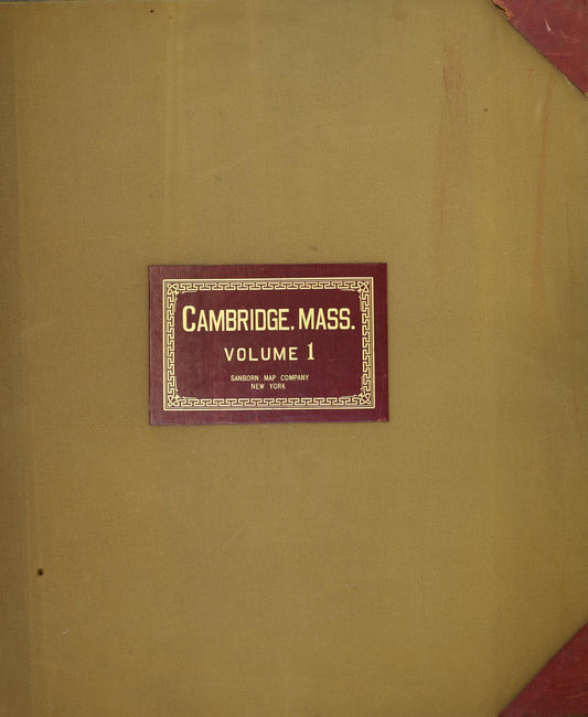 Sanborn Fire Insurance Map from Cambridge, Middlesex County, Massachusetts (1950), Sheet #0001 - Complete Map Set gallery image, historic Sanborn map, vintage wall art, Massachusetts Massachusetts