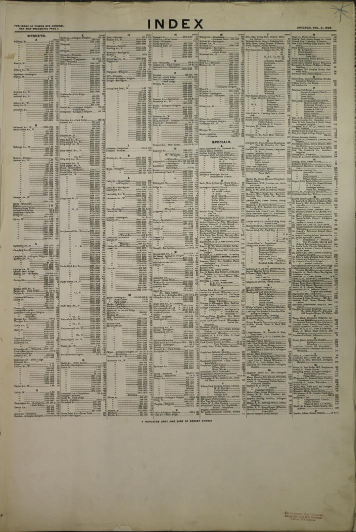 Sanborn Fire Insurance Map from Chicago, Cook County, Illinois. (1905) – Map View