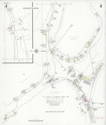 Sanborn Fire Insurance Map from Grafton, Jersey County, Illinois (1936), Sheet #0004 - Historic Sanborn Fire Insurance Map Print, vintage old map wall art, antique decor, genealogy gift, Illinois Illinois map
