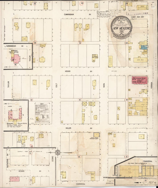 Sanborn Fire Insurance Map from New Meadows, Adams County, Idaho. (1931) – Historic Sanborn Fire Insurance Map Print