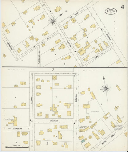 Sanborn Fire Insurance Map from Afton, Chenango County, New York (1903), Sheet #0004 - Complete Map Set gallery image, historic Sanborn map, vintage wall art, New York New York