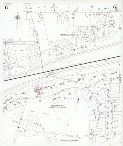 Sanborn Fire Insurance Map from Lewiston, Niagara County, New York (1940), Sheet #0006 - Complete Map Set gallery image, historic Sanborn map, vintage wall art, New York New York