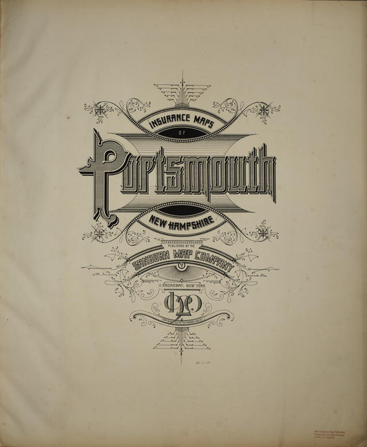 Sanborn Fire Insurance Map from Portsmouth, Rockingham County, New Hampshire. (1920) – Historic Sanborn Fire Insurance Map Print