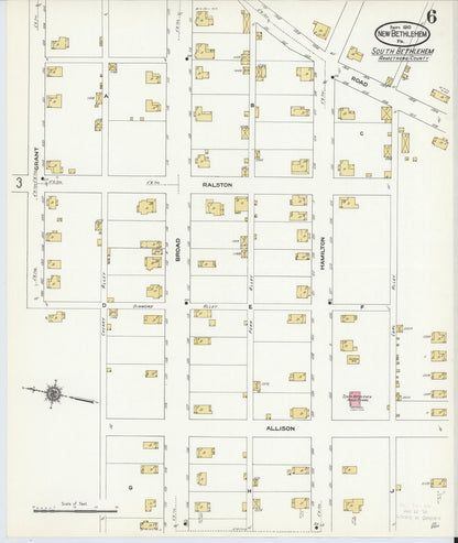 Sanborn Fire Insurance Map from New Bethlehem, Clarion County, Pennsylvania (1910), Sheet #0006 - Complete Map Set gallery image, historic Sanborn map, vintage wall art, Pennsylvania Pennsylvania