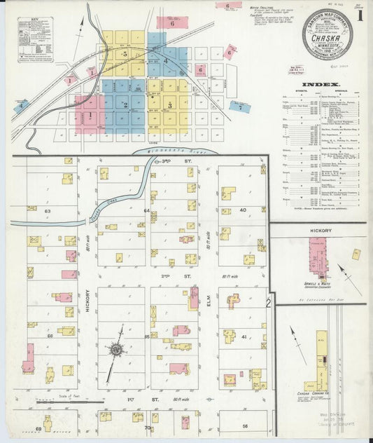 Sanborn Fire Insurance Map from Chaska, Carver County, Minnesota. (1910) – Map View