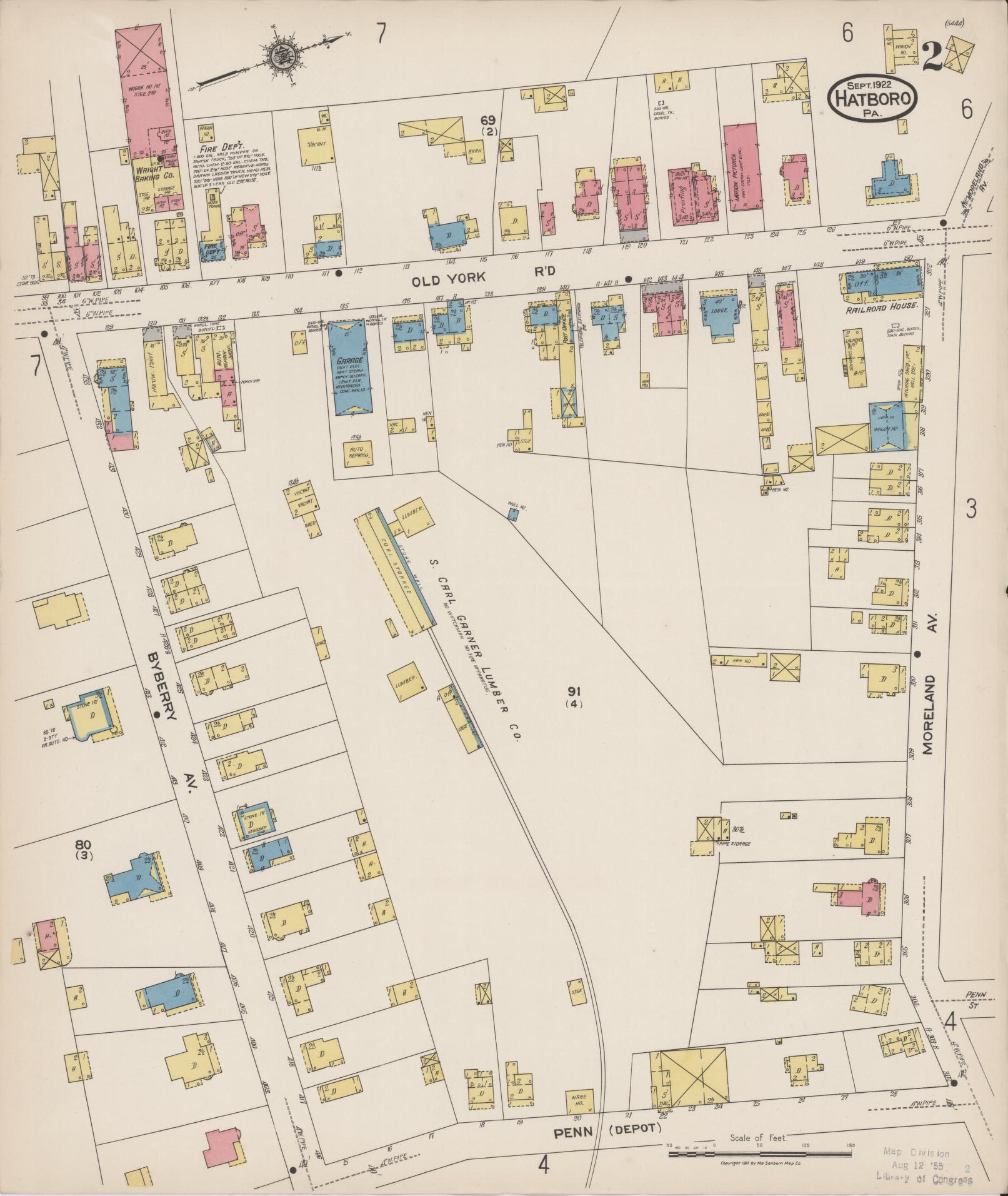 Sanborn Fire Insurance Map from Hatboro, Montgomery County ...