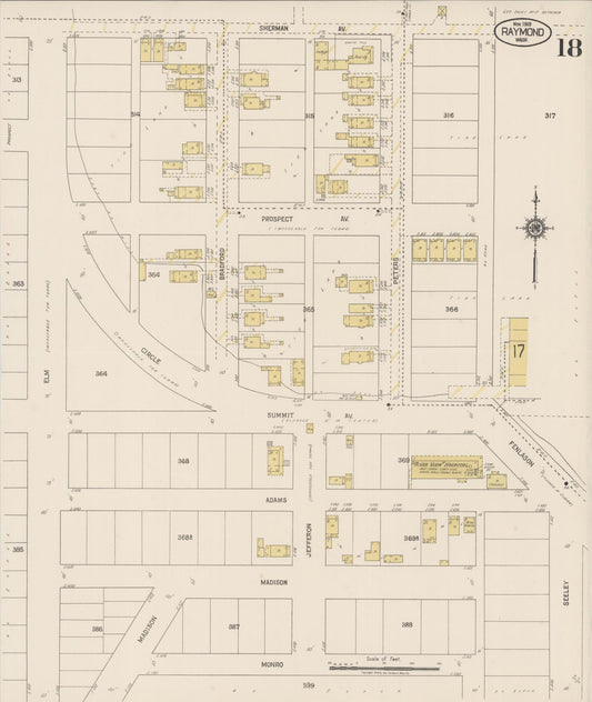 Sanborn Fire Insurance Map from Raymond, Pacific County, Washington (1919), Sheet #0018 - Historic Sanborn Fire Insurance Map Print, vintage old map wall art, antique decor, genealogy gift, Washington Washington map