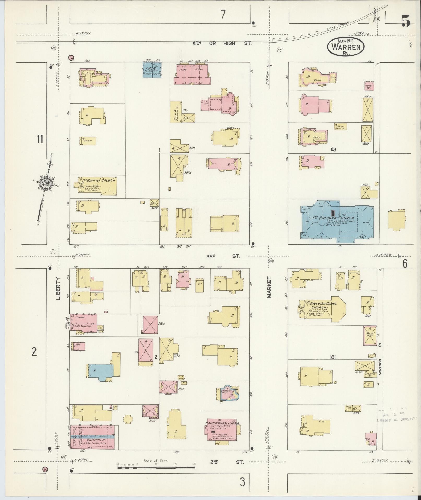 Sanborn Fire Insurance Map from Warren, Warren County, Pennsylvania ...