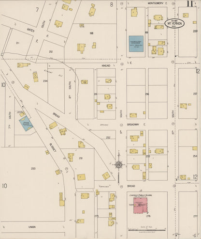 Sanborn Fire Insurance Map from Mount Vernon, Skagit County, Washington (1921), Sheet #0011 - Complete Map Set gallery image, historic Sanborn map, vintage wall art, Washington Washington