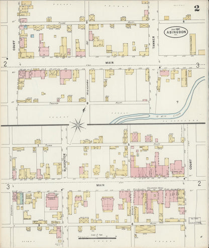 Sanborn Fire Insurance Map from Abingdon, Washington County, Virginia (1897), Sheet #0002 - Complete Map Set gallery image, historic Sanborn map, vintage wall art, Virginia Virginia