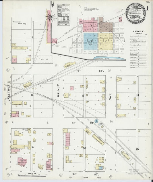 Sanborn Fire Insurance Map from Chaska, Carver County, Minnesota. (1891) – Map View
