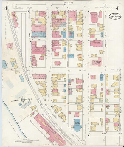 Sanborn Fire Insurance Map from Leechburg, Armstrong County, Pennsylvania (1943), Sheet #0004 - Complete Map Set gallery image, historic Sanborn map, vintage wall art, Pennsylvania Pennsylvania