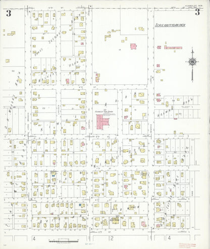Sanborn Fire Insurance Map from Humboldt, Richardson County, Nebraska (1941), Sheet #0003 - Complete Map Set gallery image, historic Sanborn map, vintage wall art, Nebraska Nebraska