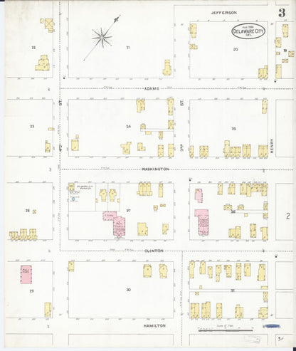 Sanborn Fire Insurance Map from Delaware City, New Castle County, Delaware (1904), Sheet #0003 - Complete Map Set gallery image, historic Sanborn map, vintage wall art, Delaware Delaware