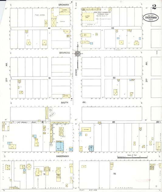 Sanborn Fire Insurance Map from Hagerman, Lincoln County, Idaho (1911), Sheet #0002 - Historic Sanborn Fire Insurance Map Print, vintage old map wall art, antique decor, genealogy gift, Idaho Idaho map