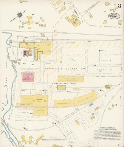 Sanborn Fire Insurance Map from Eatonville, Pierce County, Washington (1914), Sheet #0003 - Complete Map Set gallery image, historic Sanborn map, vintage wall art, Washington Washington