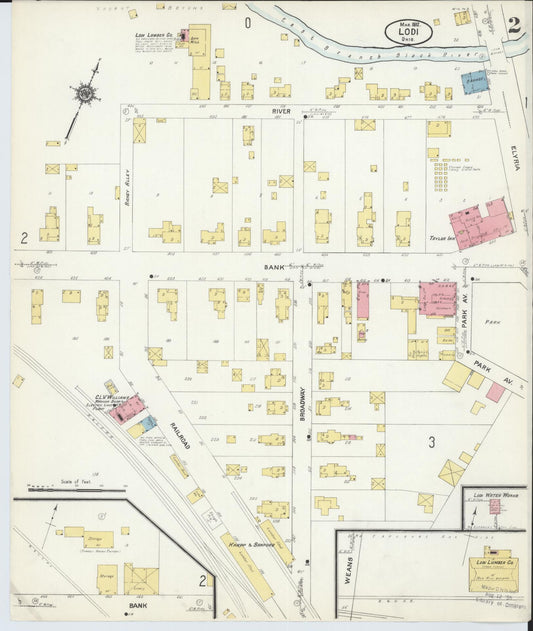 Sanborn Fire Insurance Map from Lodi, Medina County, Ohio (1912), Sheet #0002 - Historic Sanborn Fire Insurance Map Print, vintage old map wall art, antique decor, genealogy gift, Ohio Ohio map