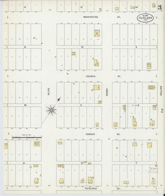 Sanborn Fire Insurance Map from Fairland, Ottawa County, Oklahoma (1898), Sheet #0003 - Historic Sanborn Fire Insurance Map Print, vintage old map wall art, antique decor, genealogy gift, Oklahoma Oklahoma map