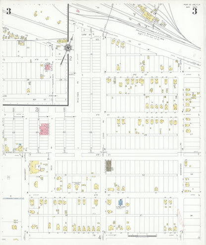 Sanborn Fire Insurance Map from Port Saint Joe, Gulf County, Florida (1940), Sheet #0003 - Historic Sanborn Fire Insurance Map Print, vintage old map wall art, antique decor, genealogy gift, Florida Florida map