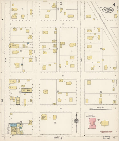 Sanborn Fire Insurance Map from Alturas, Modoc County, California (1912), Sheet #0004 - Historic Sanborn Fire Insurance Map Print, vintage old map wall art, antique decor, genealogy gift, California California map