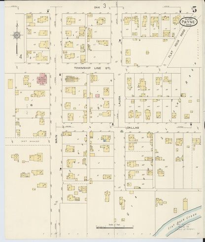 Sanborn Fire Insurance Map from Payne, Paulding County, Ohio (1913), Sheet #0005 - Complete Map Set gallery image, historic Sanborn map, vintage wall art, Ohio Ohio