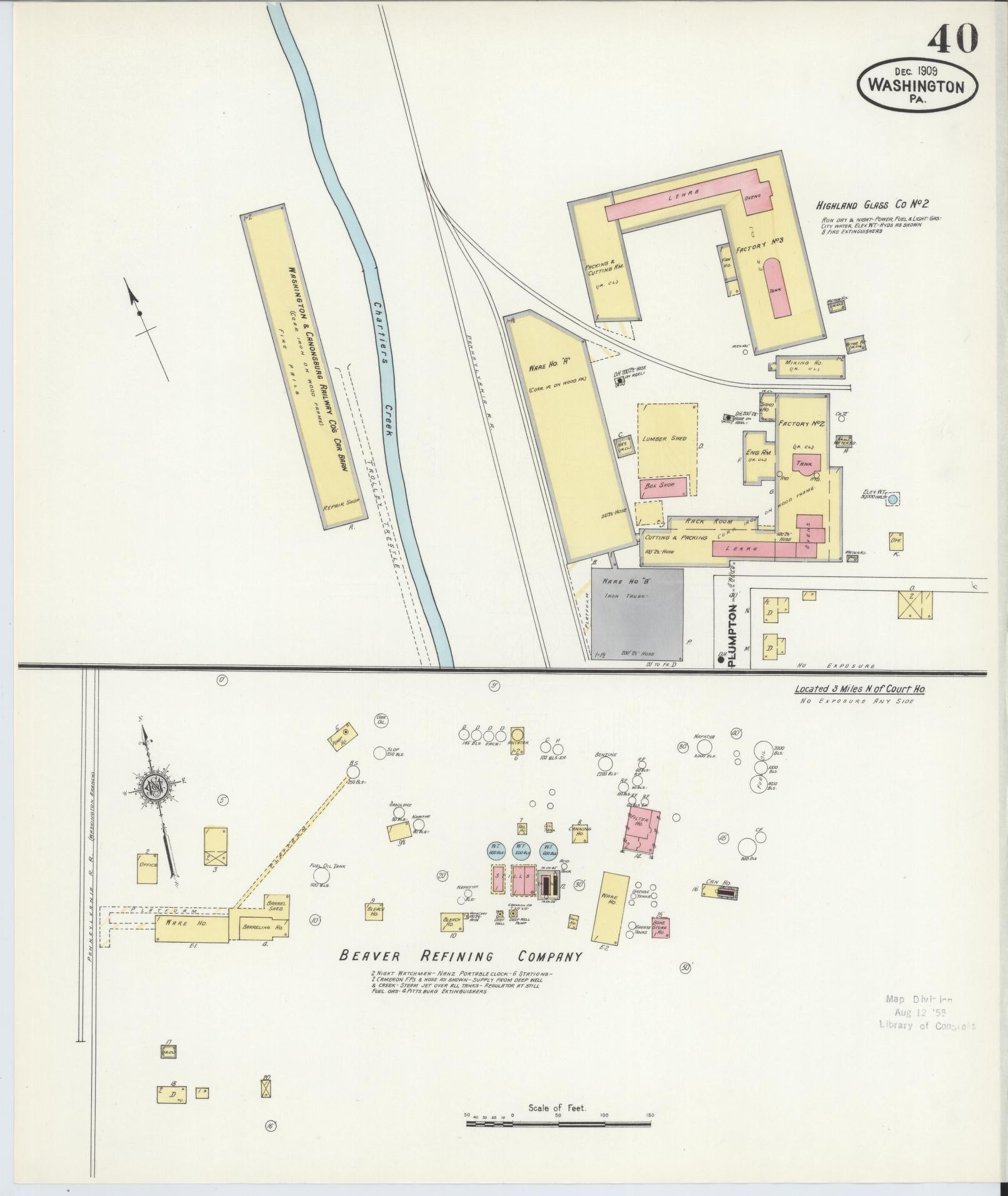Sanborn Fire Insurance Map from Washington, Washington County, Pennsylvania (1909), Sheet #0040 - Historic Sanborn Fire Insurance Map Print, vintage old map wall art, antique decor, genealogy gift, Sanborn Fire Insurance Map from Washington Washington map