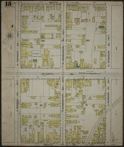 Sanborn Fire Insurance Map from Atlantic City, Atlantic County, New Jersey (1886), Sheet #0015 - Complete Map Set gallery image, historic Sanborn map, vintage wall art, New Jersey New Jersey