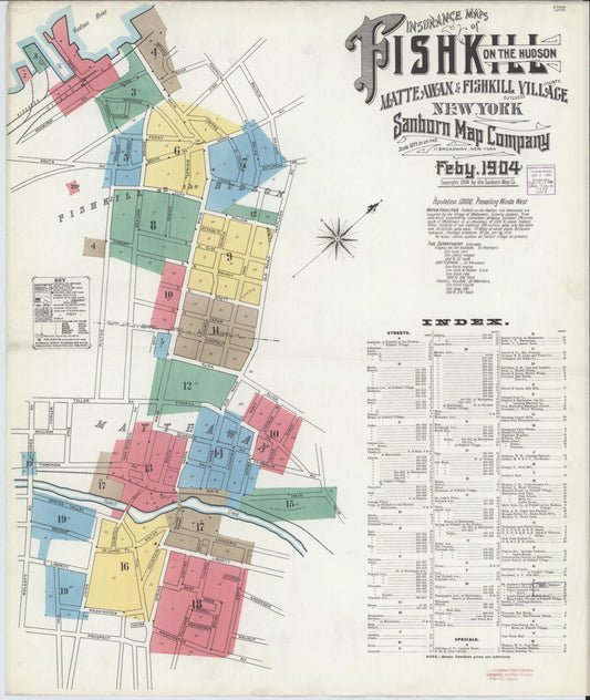 Sanborn Fire Insurance Map from Fishkill-on-the-hudson, Dutchess County, New York. (1904) – Historic Sanborn Fire Insurance Map Print