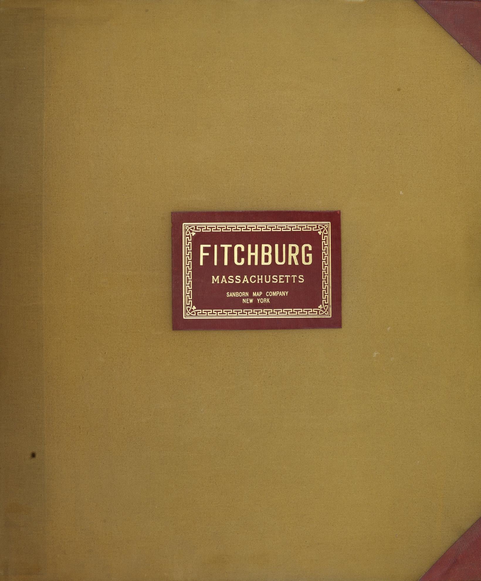 Sanborn Fire Insurance Map from Fitchburg, Worcester County, Massachusetts (1950), Sheet #0001 - Historic Sanborn Fire Insurance Map Print, vintage old map wall art, antique decor, genealogy gift, Massachusetts Massachusetts map