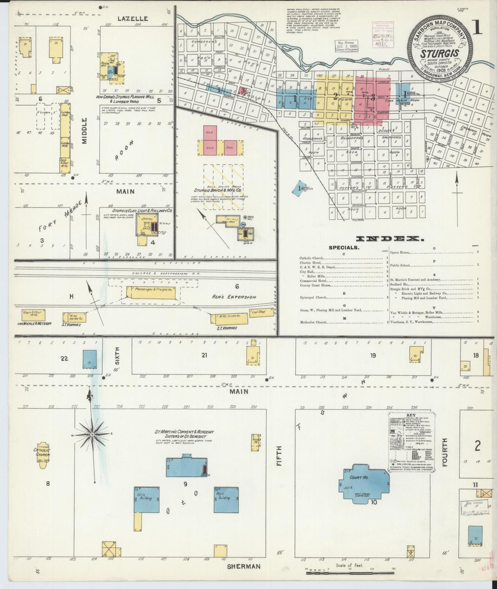 Sanborn Fire Insurance Map From Sturgis Meade County South Dakota sanborn-fire-insurance-map-from-sturgis-meade-county-south-dakota