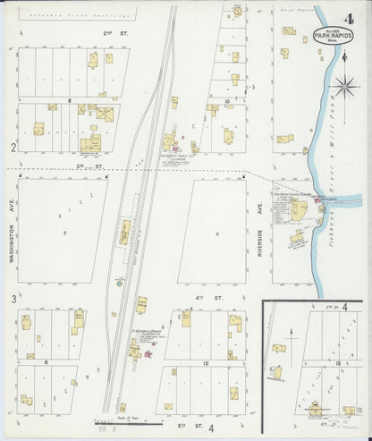 Sanborn Fire Insurance Map from Park Rapids, Hubbard County, Minnesota (1900), Sheet #0004