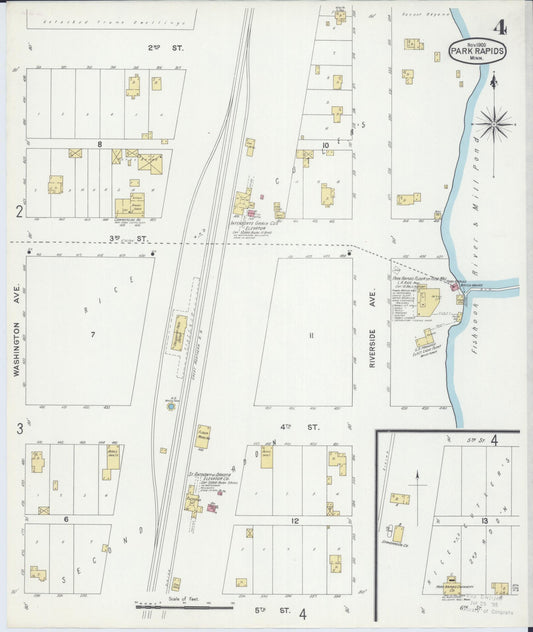 Sanborn Fire Insurance Map from Park Rapids, Hubbard County, Minnesota (1900), Sheet #0004