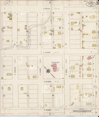 Sanborn Fire Insurance Map from Ritzville, Adams County, Washington (1939), Sheet #0003 - Complete Map Set gallery image, historic Sanborn map, vintage wall art, Washington Washington