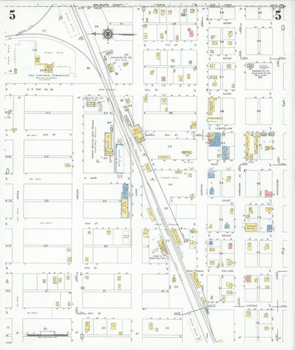 Sanborn Fire Insurance Map from Vale, Malheur County, Oregon (1949), Sheet #0005 - Complete Map Set gallery image, historic Sanborn map, vintage wall art, Oregon Oregon