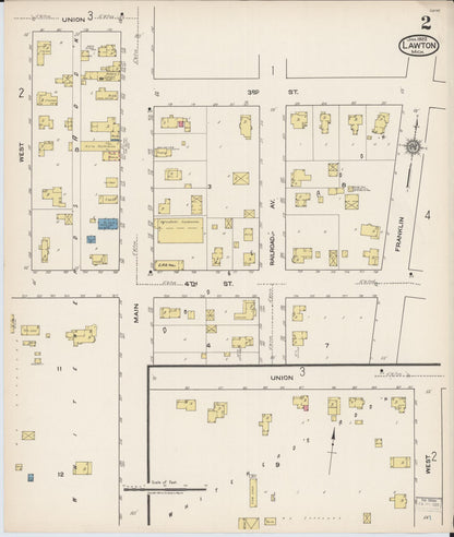 Sanborn Fire Insurance Map from Lawton, Van Buren County, Michigan (1922), Sheet #0002 - Historic Sanborn Fire Insurance Map Print, vintage old map wall art, antique decor, genealogy gift, Michigan Michigan map