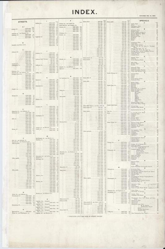 Sanborn Fire Insurance Map from Chicago, Cook County, Illinois (1895), Sheet #0001 - Historic Sanborn Fire Insurance Map Print, vintage old map wall art, antique decor, genealogy gift, Illinois Illinois map