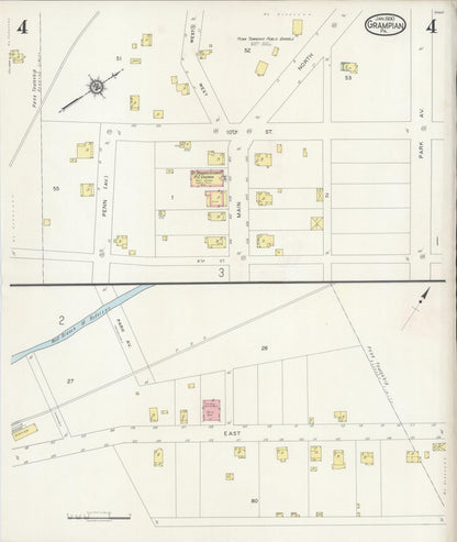 Sanborn Fire Insurance Map from Grampian, Clearfield County, Pennsylvania (1930), Sheet #0004 - Complete Map Set gallery image, historic Sanborn map, vintage wall art, Pennsylvania Pennsylvania