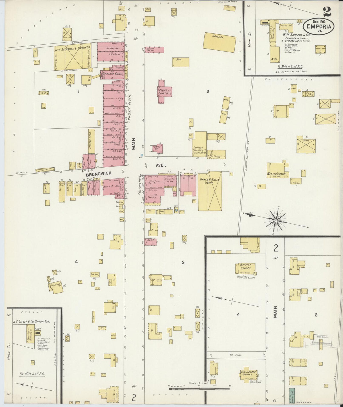 Sanborn Fire Insurance Map from Emporia, Independent Cities, Virginia ...