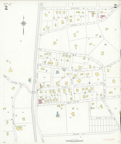 Sanborn Fire Insurance Map from Ruxston, Baltimore County, Maryland (1935), Sheet #0002 - Complete Map Set gallery image, historic Sanborn map, vintage wall art, Maryland Maryland