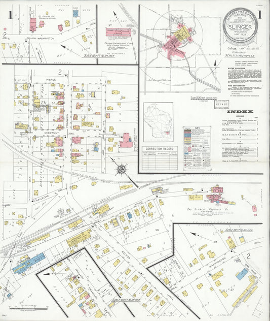 Slinger, Washington County, Wisconsin (1933) – Sanborn Fire Insurance Map – Map View