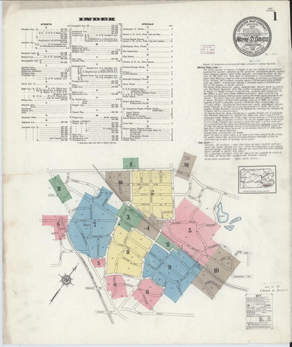 Sanborn Fire Insurance Map from Wayne, Delaware County, Pennsylvania (1914), Sheet #0001 - Complete Map Set gallery image, historic Sanborn map, vintage wall art, Pennsylvania Pennsylvania