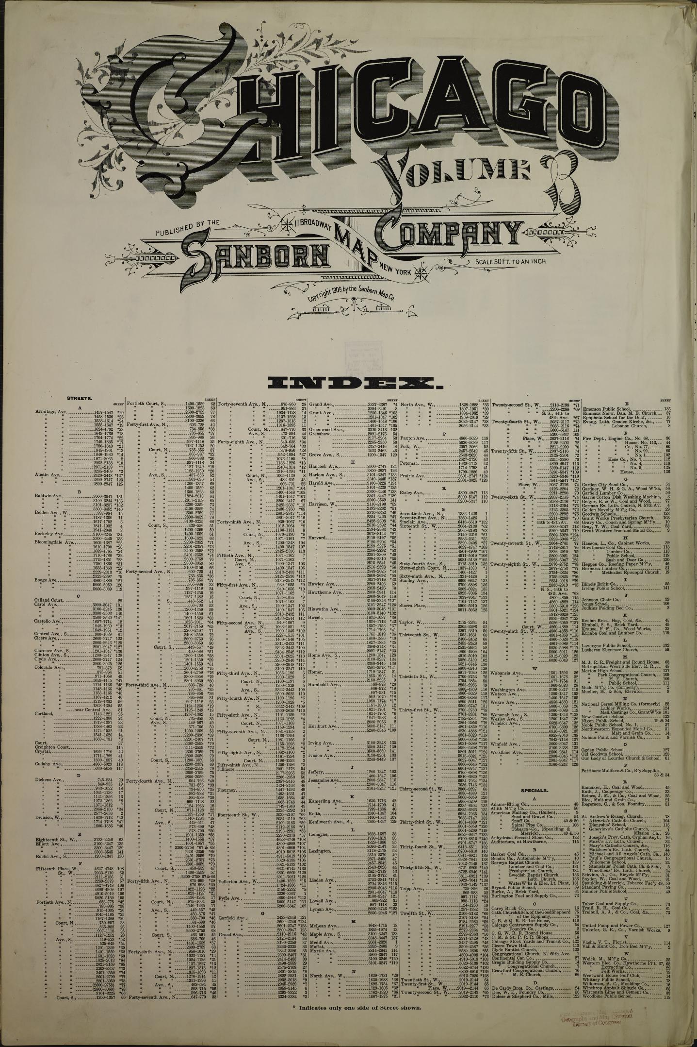 Sanborn Fire Insurance Map from Chicago, Cook County, Illinois (1909), Sheet #0001 - Historic Sanborn Fire Insurance Map Print, vintage old map wall art, antique decor, genealogy gift, Illinois Illinois map