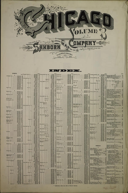 Sanborn Fire Insurance Map from Chicago, Cook County, Illinois (1909), Sheet #0001 - Historic Sanborn Fire Insurance Map Print, vintage old map wall art, antique decor, genealogy gift, Illinois Illinois map