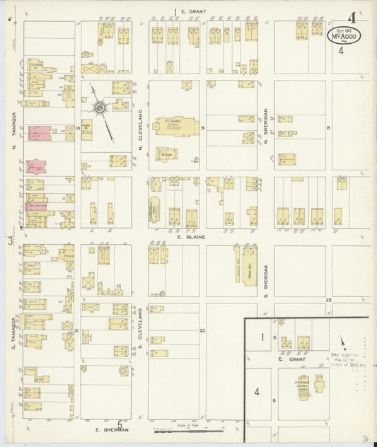 Sanborn Fire Insurance Map from McAdoo, Schuylkill County, Pennsylvania (1912), Sheet #0004 - Historic Sanborn Fire Insurance Map Print, vintage old map wall art, antique decor, genealogy gift, Pennsylvania Pennsylvania map