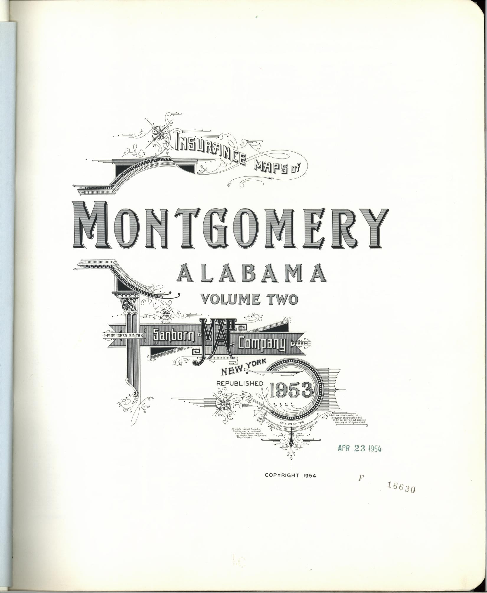 Sanborn Fire Insurance Map from Montgomery, Montgomery County, Alabama (1953), Sheet #0001 - Complete Map Set gallery image, historic Sanborn map, vintage wall art, Alabama Alabama