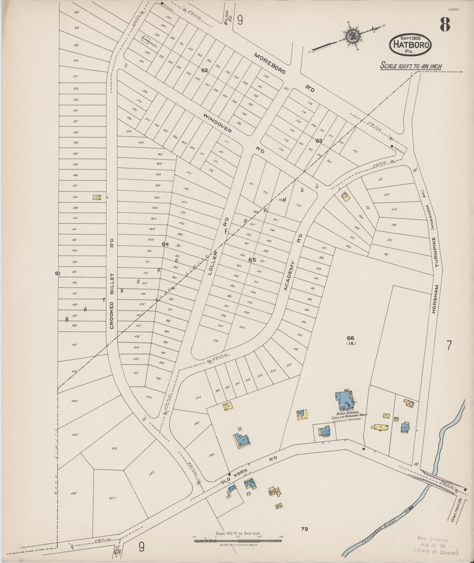 Sanborn Fire Insurance Map from Hatboro, Montgomery County ...