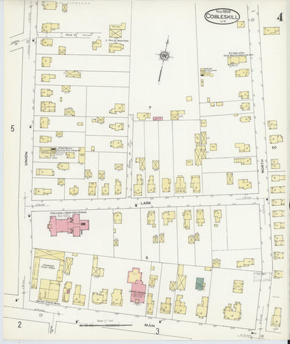 Sanborn Fire Insurance Map from Cobleskill, Schoharie County, New York (1909), Sheet #0004 - Historic Sanborn Fire Insurance Map Print, vintage old map wall art, antique decor, genealogy gift, New York New York map